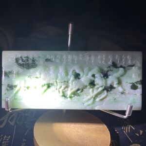 Burma Jade 8 Horses desk ornament